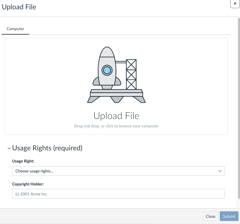 upload a file prompt