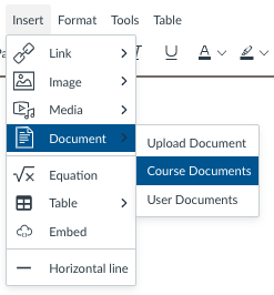 Document to Course Document workflow
