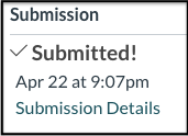 successful submission confirmation
