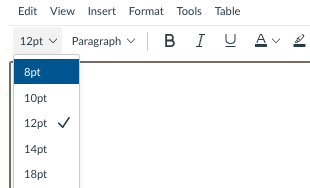 RCE with dropdown on the font size